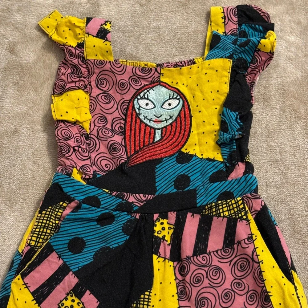 Disney Our Universe Nightmare Before Christmas Sally Patchwork Jumpsuit 2T